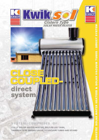 Kwikot Kwiksol Direct Solar water heaters