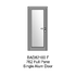 762 x 2030mm full pane single door