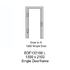 1300 x 2100mm BDF132100L opening in