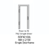 845 x 2100mm BDF82100L opening in
