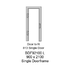 900 x 2100mm BDF92100L opening in