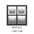 1190 x 1190mm high BT4T1212