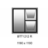 1190 x 1190mm high BTT1212R