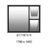 1790 x 1490mm high BTT1815R