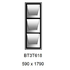 590 x 1790mm high BT3T618