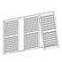fixed 3 panel shutter
