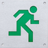Man running right