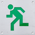 Man running left