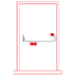 1000mm Dormakaba push bar (Code:PHA1/S) with actuation switch PHA micro switch