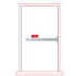 1000mm Dormakaba touch bar (Code:PHB1/S) with actuation switch PHB micro switch