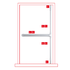 1000mm Dormakaba touch bar (Code:PHB2/S) with actuation switch PHB micro switch