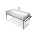 Duravit White glass insert in metal console basin (Code:0099658300)
