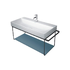 Duravit Stone Blue glass insert in metal console basin (Code:0099658800)