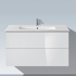 1020 x 550mm Duravit White High Gloss wall mounted vanity (Code:LC 6242)