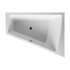 1800 x 1400 x 600mm high Duravit Paiova built-in bathtub