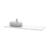 60 x 630 x 1900mm Grey structure Luv Console with one cut-out (Code: LU9468R3333)