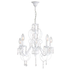 5-Light  Cleo Candle Chandelier - White (CH265W)