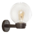 Clear Bowl Only Wall Light - Black (O619CL)