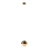 Bowl Shaded Pendant - Satin Brass (P1081SB)