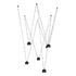 Hook 6 Multi Light Pendant - Black (P1087)