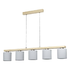 Castralvo 5 Multi Light Pendant - White (P1119W)