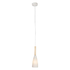 Cylinder Shaded Pendant - Light Wood/Milky (P1133M)