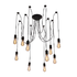 Spider 10 Multi Light Pendant - Black (P586)