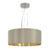 Maserlo Drum Pendant - Taupe (P712TG)