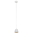 Gypsum Dome Shaded Pendant - White (P753)
