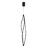 Senna Abstract Pendant - Black (P816B)