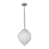 Como Bowl Shaded Pendant - Chrome/Opal (P896OP)