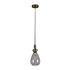 Victoria Dome Shaded Pendant - Antique Brass/Clear (P915CL)