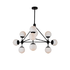 Minsk 10 Multi Light Pendant - Black/White (P933W)