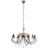8-Light Crystal Chandelier - Country Brown (CH37CB)