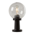 Clear Bowl Wall Light - Black (O621CL)