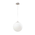 Rondo 1 Light Globe Pendant - Satin Chrome (P199O)