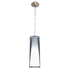 Pinto Nero Shaded Pendant - Satin Chrome (P398)