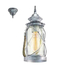 Bradford Lantern Pendant - Antique Silver (P707S)