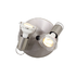 Mini Disc 2 Lamp Plate Spotlight - Satin Chrome (190mm)