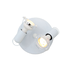 Mini Disc 2 Lamp Plate Spotlight - White (190mm)