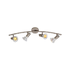 Mini Disc 4 Lamp Bow Spotlight - Satin Chrome (785 x 210mm)