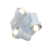 R80 Turbo 3 Lamp Plate Spotlight - White (240mm)