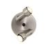 Delta 2 Lamp Plate Spotlight - Satin Chrome (195mm)