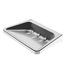 Chronos satin finished stainless steel single soap dish (Code: 2120073)