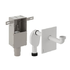 in-wall concealed 50mm diameter trap for washbasins with connection thread