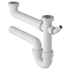 standard trap with 2 bowl connections for kitchen sinks