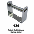 toilet roll holder with spring roller