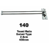 two arm swivel type towel rail