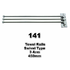 three arm swivel type towel rail