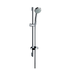 Mono shower set with 65cm shower bar and soap dish